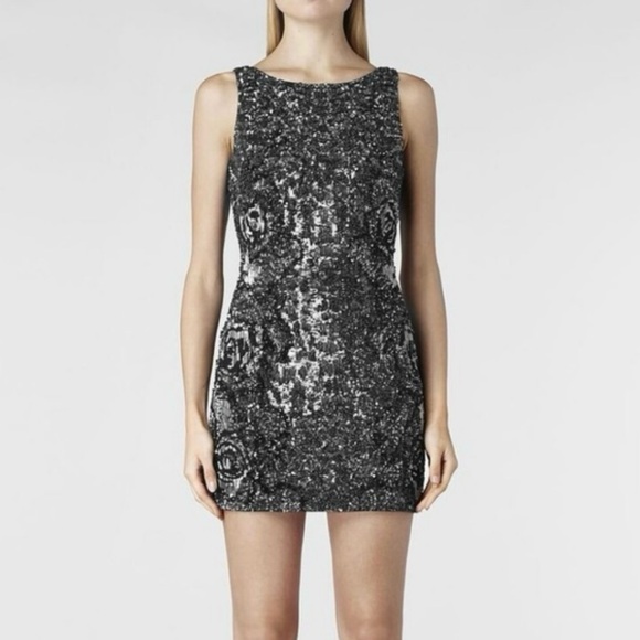 All Saints Dresses & Skirts - All Saints Embellished Black Sequin Dress